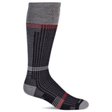Black men's Sockwell Dash OTC socks with reinforced heel and toe, designed for comfort and durability.
