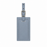 Personalized leather luggage tag by Index Urban featuring a sleek design, made in the USA, suitable for travel accessories.