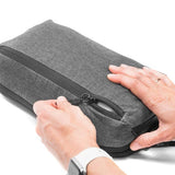 Small Peak Design Index Urban packing cubes with multiple compartments for organized travel storage.