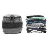 Small Peak Design packing cube from Index Urban, shown in neutral gray, with a compact, organized storage design for travel.