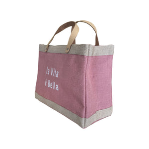 Small Apolis Market Tote bag by Index Urban featuring natural canvas material and sturdy handles, perfect for daily use.