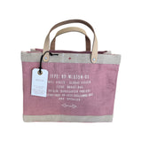 Small Apolis Market Tote bag by Index Urban with La Vita é Bella print, made of durable fabric, shown with handles and stylish design.