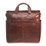 Jack Georges Voyager Collection North/South tote bag with leather handles and spacious interior, casual and stylish for everyday use.