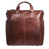 Jack Georges Voyager Collection North/South Tote, stylish leather handbag with dual top handles and spacious interior storage.