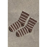Black Le Bon Shoppe Wally Socks featuring a cozy, ribbed knit design and logo branding, perfect for casual wear.