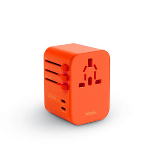 Matador global travel adapter accessory with multiple plug options for international travel compatibility