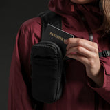 Matador Speed Stash travel accessories with compact, lightweight design, shown in a sleek black color.