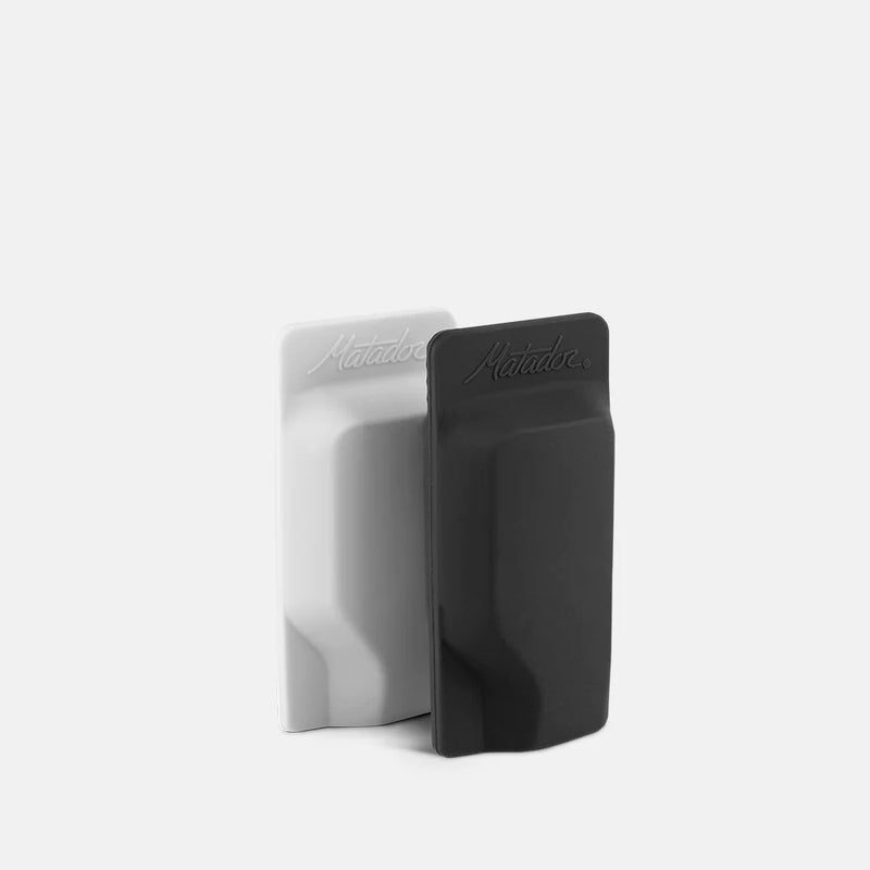 Matador toothbrush caps 2-pack, durable accessories for protecting toothbrushes, featuring clear and colorful covers by Matador.