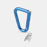 Black Matador BetaLock™ lock with key and shackle, showcasing its sturdy design and secure locking mechanism.