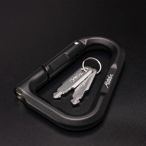 Black Matador BetaLock™ padlock with key and shackle, showcasing its durable design and secure locking mechanism.