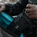 Black Matador Flatpak Dry Bag 2L, compact waterproof dry bag for outdoor and waterproof storage.