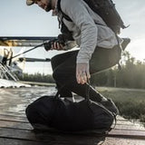 Matador Freefly 30L packable duffle bag in black, showing its compact design and durable fabric for travel and storage.