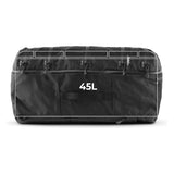 Matador SEG45 Travel Pack shown with below fold design and diagrams, highlighting its compact, versatile travel storage features.