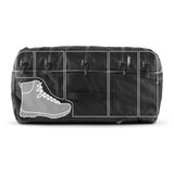 Matador SEG45 Travel Pack with flexible organization compartments, shown in a below-fold diagram highlighting its compact design.