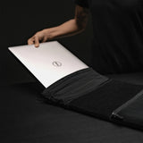 Matador laptop base layer case in black, showing durable material and sleek design for secure laptop protection.