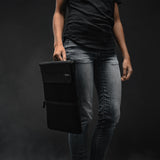 Matador Laptop Base Layer case, durable and sleek protective cover for carrying a laptop, shown in black with subtle branding.