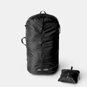 Matador packable laundry bag in black, lightweight and foldable for easy storage and transport.