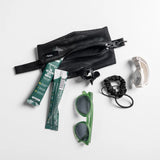 Set of black Matador mesh organizer bags for packing organization, featuring multiple sizes and mesh material for easy visibility.