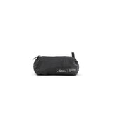 Matador ReFraction™ packable waist pack in black, lightweight and compact, designed for convenient carrying and everyday use.