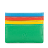 Black Mywalit credit card holder wallet with multiple card slots, crafted in leather for stylish organization.