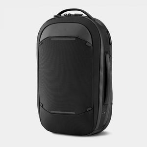 Black Nomatic Navigator Series 15L backpack with sleek design, multiple compartments, and ergonomic straps for everyday use.