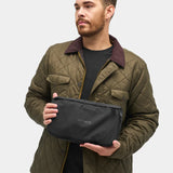 Black Nomatic Navigator Collapsible Duffel Bag 42L with sturdy handles and spacious main compartment for travel or gym use.