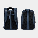 Navy Nomatic Travel Pack 14L-21L with adjustable straps, designed for versatile travel and daily use.