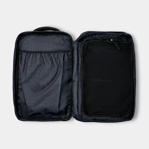 Nomatic Travel Pack 14L-21L in navy, featuring multiple compartments, adjustable straps, and durable design for versatile travel use.