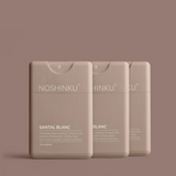 Noshinku hand sanitizer bottle with pump dispenser, clear gel formula, and label showing brand name and sanitizing features.
