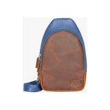 Osgoode Marley Cyrus sling bag in black leather with adjustable strap and multiple compartments.
