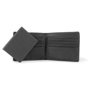 Black Osgoode Marley RFID ID Passcase with multiple card slots and a sleek design for secure card organization.