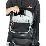 Osprey Transporter™ 4-Wheel Hybrid Carry-On in Venturi Blue with sturdy wheels and spacious interior for travel.