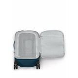 Osprey Transporter™ 4-Wheel Hybrid Carry-On in Venturi Blue, showing its durable design and compact travel features.
