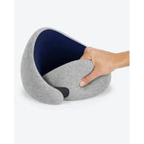 Midnight grey Ostrichpillow Go neck pillow, a comfortable accessory designed for travel and relaxation.
