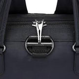 Pacsafe Citysafe CX anti-theft mini backpack in black made from Econyl, featuring secure zippers and compact design.