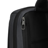 Pacsafe V Anti-Theft 16-inch commuter backpack in slate color with multiple compartments and secure design for daily use.