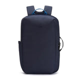 Pacsafe V Anti-Theft 16-inch commuter backpack with multiple compartments and padded straps, designed for secure everyday use.