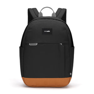 Pacsafe GO 15L anti-theft backpack with secure zippers and padded straps, designed for everyday travel and urban use.