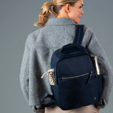 Pacsafe W 10L anti-theft backpack with secure zippers and padded straps, designed for safe daily carry and travel.