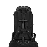 Pacsafe EXP 28L anti-theft backpack with secure zippers and padded straps, designed for safe travel and daily use.