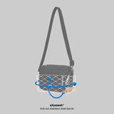 Black Pacsafe GO anti-theft crossbody bag with secure zippers and adjustable strap, designed for safe everyday carrying.