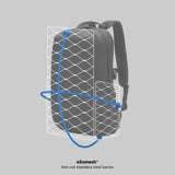 Pacsafe V 24L Anti-Theft Active Backpack in black with padded straps and multiple compartments for secure travel and daily use.