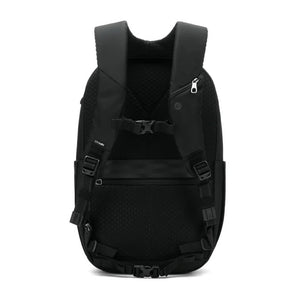 Pacsafe V 26L anti-theft tour backpack with padded straps and multiple compartments, designed for secure travel.