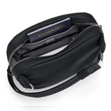 Pacsafe anti-theft micro sling bag with compact design, adjustable strap, and security features for everyday use.