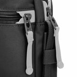 Pacsafe GO Anti-Theft Festival Crossbody Bag in Jet Black with adjustable strap and secure zipper closures.