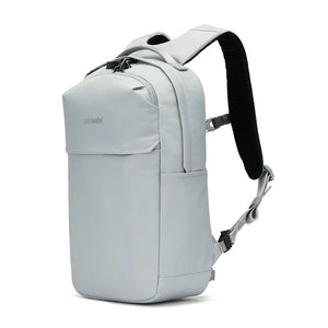 Pacsafe Anti-Theft 20L City Backpack in digital gray with secure zippers and padded straps for daily urban use