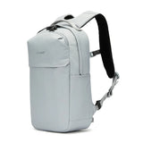 Pacsafe Anti-Theft 20L City Backpack in digital gray with secure zippers and padded straps for daily urban use