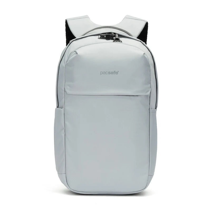 Pacsafe Anti-Theft 20L City Backpack in black with secure zipper compartments and padded shoulder straps