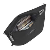 Pacsafe Go Anti-Theft Crossbody Pouch in black, featuring secure zippers and compact design for travel and everyday use.