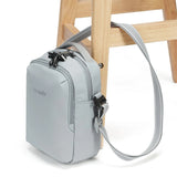 Pacsafe V Anti-theft Companion Crossbody bag in black with secure zippers and adjustable strap, designed for safe everyday use.